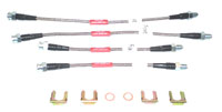 1963-82 Corvette Stainless Steel Braided Hose Set - RBH-1S2S