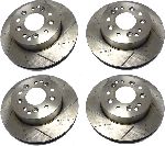 1965 - 82 Corvette Slotted And Dimpled Rotors - Matched Set Of 4 - SlotSet6582