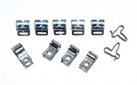 1958-62 Corvette Brake and Fuel Line Clip Set. 11 pcs - CL-1